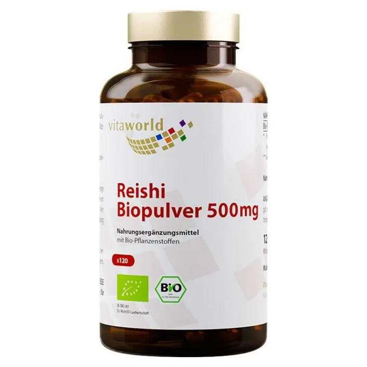 Reishi Biopulver 500 mg Kapseln, 120 St