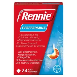 Rennie Kautabletten, 24 St> Sodbrennen Medikamente|Magentabletten
