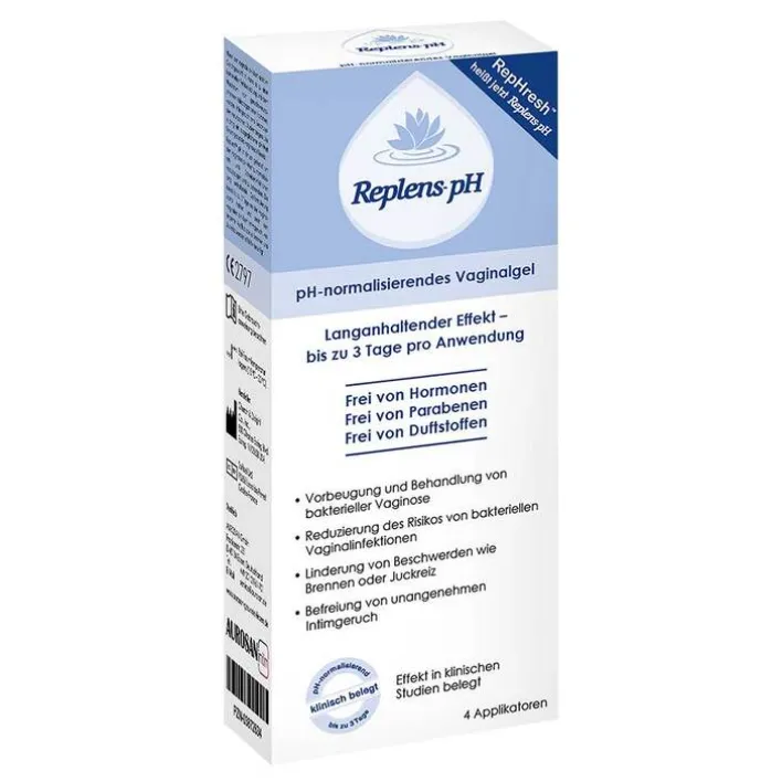 Replens pH Vaginalgel vorgefüllte Applikatoren, 4 St> Sonstige|Scheidenpilz Medikamente
