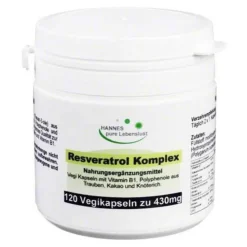 Hannes pure Lebenslust Resveratrol Komplex Vegi Kap, 120 St> Resveratrol
