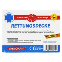 Chemoplast Rettungsdecke 160x210 cm Gold / Silber, 1 St> Rettungsdecken