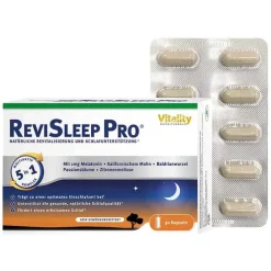 Revisleep Pro Schlafunterstützung mit Melatonin Kapseln , 30 St