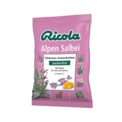 Ricola ohne Zucker Alpen Salbei Bonbons, 75 g