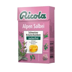 Ricola ohne Zucker Box Alpen Salbei Bonbons, 50 g