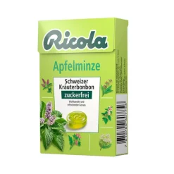 Ricola ohne Zucker Box Apfelminze Bonbons, 50 g> Zuckerfreie Bonbons