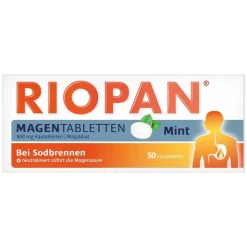 Riopan Magen Tabletten Mint 800 mg Kautabletten, 50 St> Sodbrennen Medikamente