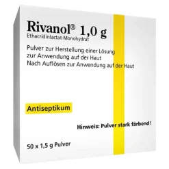 Rivanol 1,0 g Pulver, 50 St> Mundspüllösung|Wund- & Heilsalbe