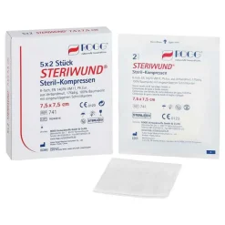 Rogg Steriwund Kompresse 7,5x7,5, 5X2 St