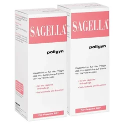 Sagella poligyn Intimwaschlotion für Frauen 50 +, 2x500 ml> Intimpflege