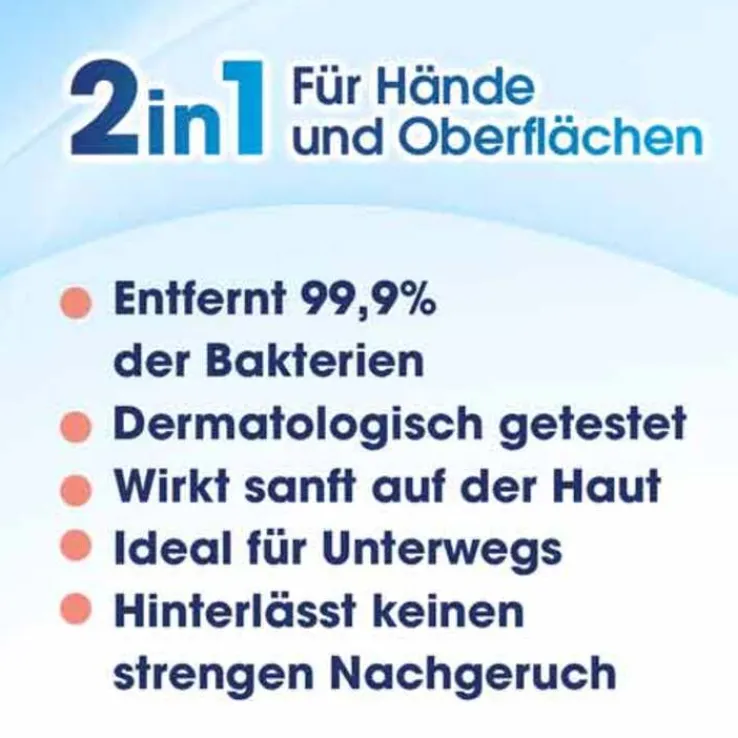 SAGROTAN® 2in1 Desinfektions-Tücher, 15 St