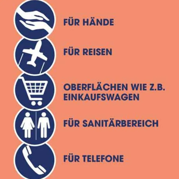 SAGROTAN® 2in1 Desinfektions-Tücher, 15 St