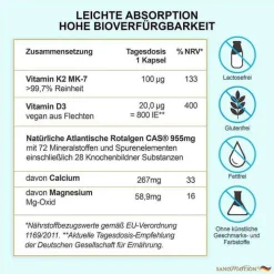 Sanomotion Strength K2 + D3 + Ca + Mg vegan Kapseln, 90 St><noscript><img width=