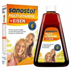 Sanostol plus Eisen Saft, 230 ml>Kinder Multivitamine