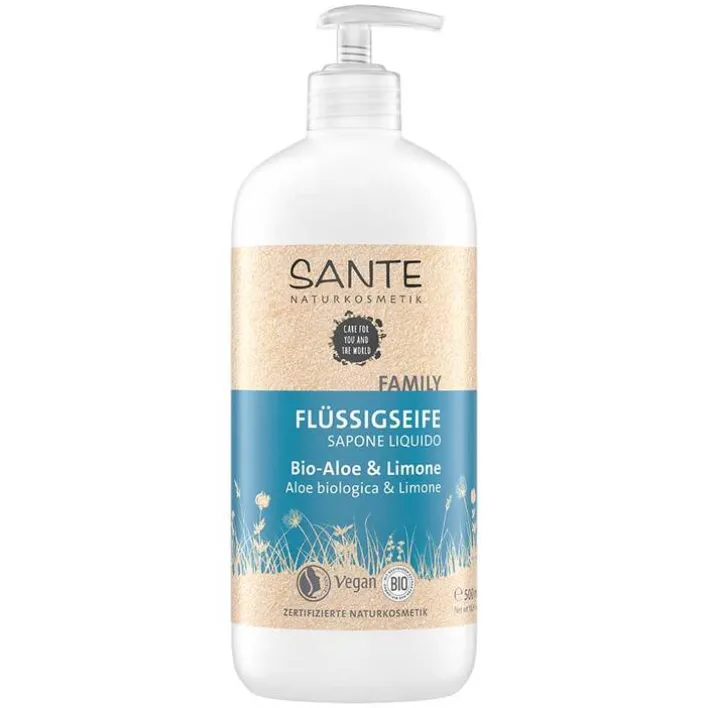 Sante Flüssigseife Bio-Aloe & Limone, 500 ml> Handpflege|Handseife