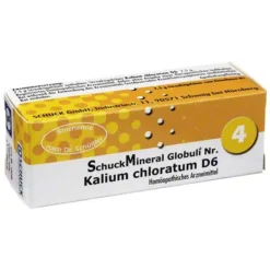 Schuckmineral Globuli 4 Kalium chloratum D6, 7.5 g> Salze Als Globuli