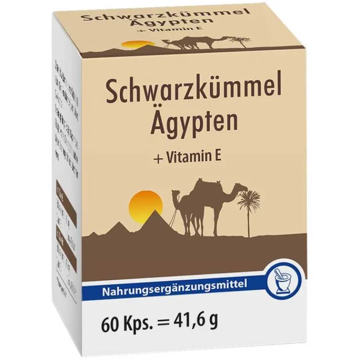 Schwarzkümmel Ägypten + E Kapseln, 60 St
