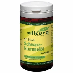 Allcura Schwarzkümmelöl Kapseln, 90 St> Schwarzkümmelöl|Essentielle Fettsäuren