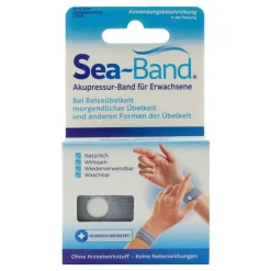 Sea-Band Akupressurband für Erwachsene grau, 2 St