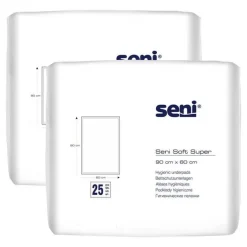 Seni ® Soft Super Bettschutzunterlage 90x60 cm, 2X25 St> Krankenunterlagen