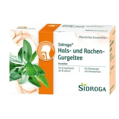 Sidroga ® Hals- und Rachen-Gurgeltee Filterbeutel, 20X2.5 g> Halsschmerztabletten|Erkältungstee