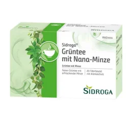 Sidroga Wellness Grüntee mit Nana-Minze Filterbeutel, 20X1.5 g