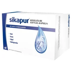 Sikapur Kieselsäure Softgel Kapseln mit Biotin, 90 St> Vitamin B7 (Biotin)|Kieselerde
