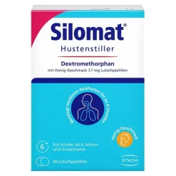 Silomat Hustenstiller Dextromethorphan mit Honig-Geschmack, 40 St> Hustenstiller