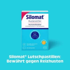 Silomat Hustenstiller Dextromethorphan mit Honig-Geschmack, 40 St><noscript><img width=