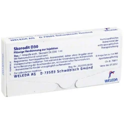 Weleda Skorodit D 30 Ampullen, 8X1 ml> Herz, Kreislauf & Venen