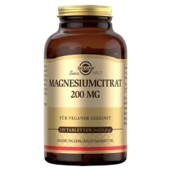 Solgar Magnesium Citrat 200 mg Tabletten, 120 St