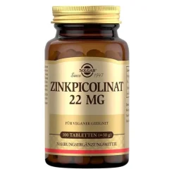 Solgar Zinkpicolinat 22 mg Tabletten, 100 St> Zink