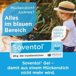 Soventol Gel bei Insektenstichen und Juckreiz auf der Haut, 20 g