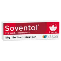 Soventol ® HydroCortisonacetat 0,5% Cremogel bei Hautentzündungen, 15 g> Mittel Gegen Sonnenbrand|Allergie Medikamente