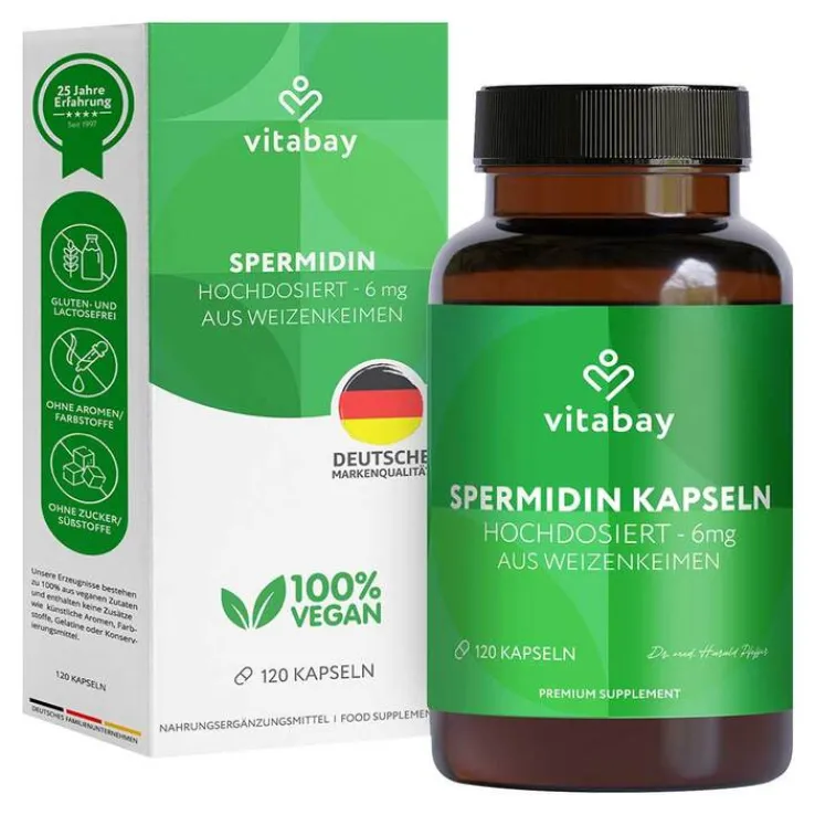 Spermidin 6 mg hochdosiert Kapseln, 120 St