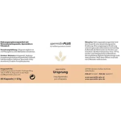 Spermidinplus Spermidin Ursprung Kapseln, 60 St> Spermidin