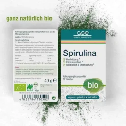 GSE Spirulina 500 mg Bio Naturland Tabletten, 80 St> Spirulina|Sonstige Bio Produkte