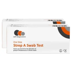One Step Strep A Test Testkassette Home Use Rachenabstrich, 2 St> Sonstige Tests