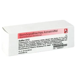 Sulfur D 12 Globuli, 10 g
