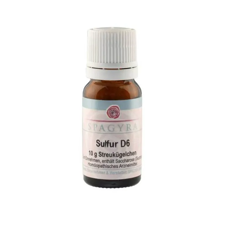 Sulfur D 6 Globuli, 10 g