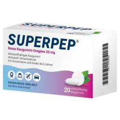 Superpep ® Reise Kaugummi-Dragées, 20 St>Kinder Mittel Gegen Durchfall & Erbrechen|Übelkeit & Erbrechen