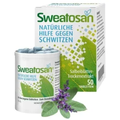 Sweatosan ® überzogene Tabletten, 50 St> Mittel Gegen Schwitzen