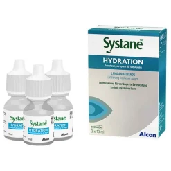 Systane Hydration Benetzungstropfen für die Augen, 3X10 ml