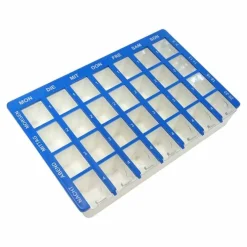 Dr. Junghans Tablettenbox 1 Woche 28 Fächer Schiebedeckel, 1 St> Dosierer & Zerteiler