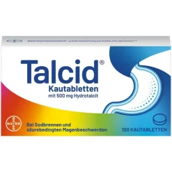 Talcid Kautabletten, 100 St> Sodbrennen Medikamente|Magentabletten