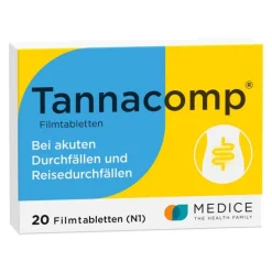 Tannacomp® Filmtabletten bei akutem Durchfall , 20 St