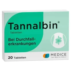 Tannalbin® Tabletten bei Durchfallerkrankungen, 20 St