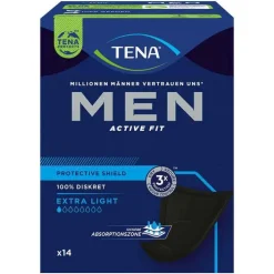 Tena ® MEN ACTIVE FIT Extra Light Einlagen bei Inkontinenz, 14 St> Ein- & Vorlagen