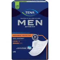TENA® MEN ACTIVE FIT Level 3 Einlagen bei Inkontinenz, 16 St