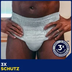 TENA® MEN ACTIVE FIT Pants Normal grau L/XL bei Inkontinenz, 10 St