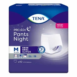 TENA Pants night super M Einweghose bei Inkontinenz, 10 St
